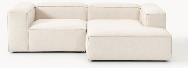 Narożna sofa modułowa z mieszanki lnu Lennon (2-osobowa)