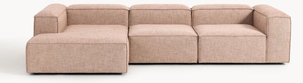 Narożna sofa modułowa z mieszanki lnu Lennon (4-osobowa)