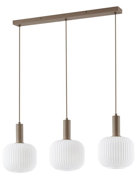 Lampa Wisząca NOLA, Evey, ściemnialny, biały, jadalnia, szkło, skandynawski