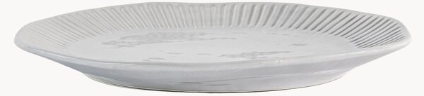 Komplet talerzy z porcelany z falistym brzegiem Organic, 4 elem
