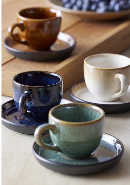 Czarno-niebieska ceramiczna filiżanka na espresso 70 ml Gastro Dark Blue/Black – Bitz