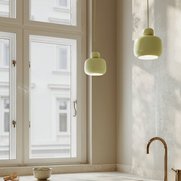 Lampa Wisząca Woud, Stone, ściemnialny, zielony, kuchnia, metal, design