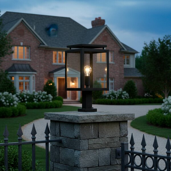 K.S. Verlichting Lampa ogrodowa stojąca De Vecht, czarny, stal szlachetna, nowoczesny