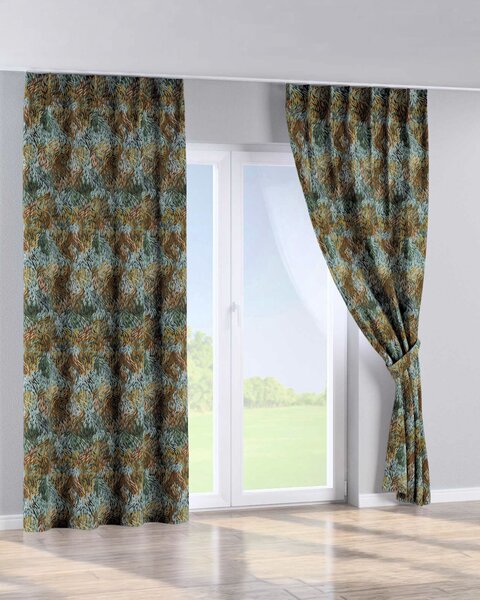 Zasłona na haczykach flex pojedynczych kolor wielokolorowy tkanina strukturalna, wzorzysta