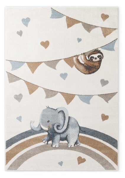 Kremowy dywan dziecięcy 160x230 cm Walk like an Elephant Rainbow Party – Villeroy&Boch