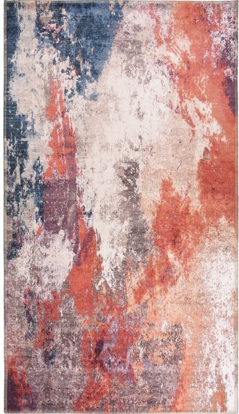 Czerwono-niebieski dywan odpowiedni do prania 80x50 cm – Vitaus