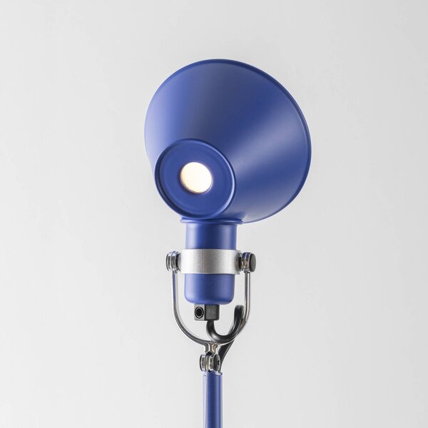 Artemide Lampa stołowa Tolomeo Micro, niebieski, biuro, aluminium, design