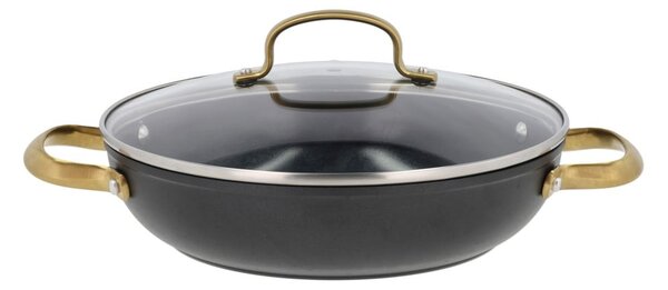 Garnek aluminiowy z pokrywką i nieprzywierającą powierzchnią odpowiedni na indukcję 2,6 l – Holm