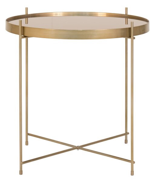 Okrągły stolik w kolorze złotym ø 48 cm Venezia – House Nordic