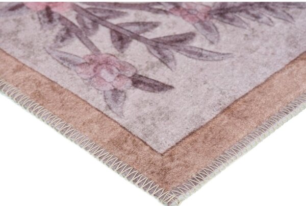 Jasnoróżowy dywan odpowiedni do prania 150x80 cm – Vitaus