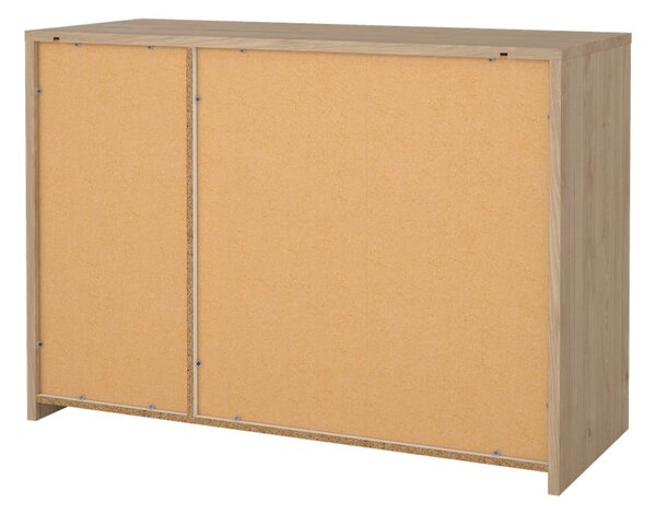 Biało-naturalna komoda w dekorze dębu 119x84x48 cm Next – Tvilum
