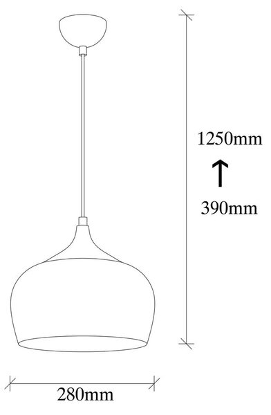 Brązowa lampa wisząca Opviq lights Sağlam