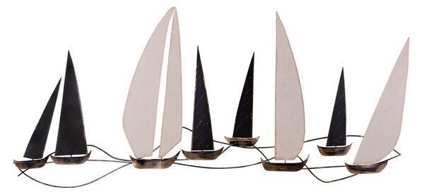 Metalowa dekoracja ścienna 117x52 cm Ocean – Wallity