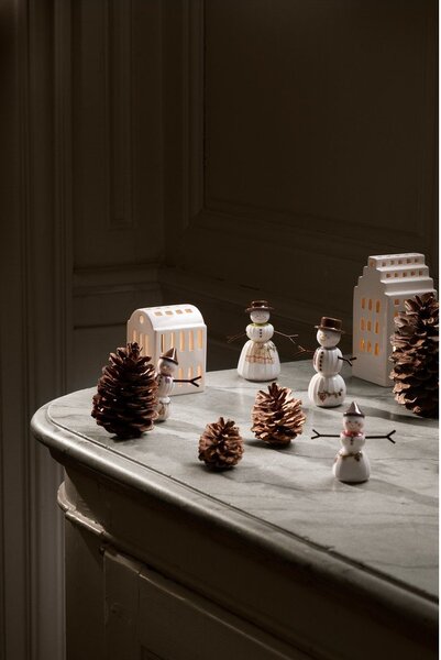 Porcelanowa figurka świąteczna (wysokość 11,5 cm) Hammershøi Snowman – Kähler Design
