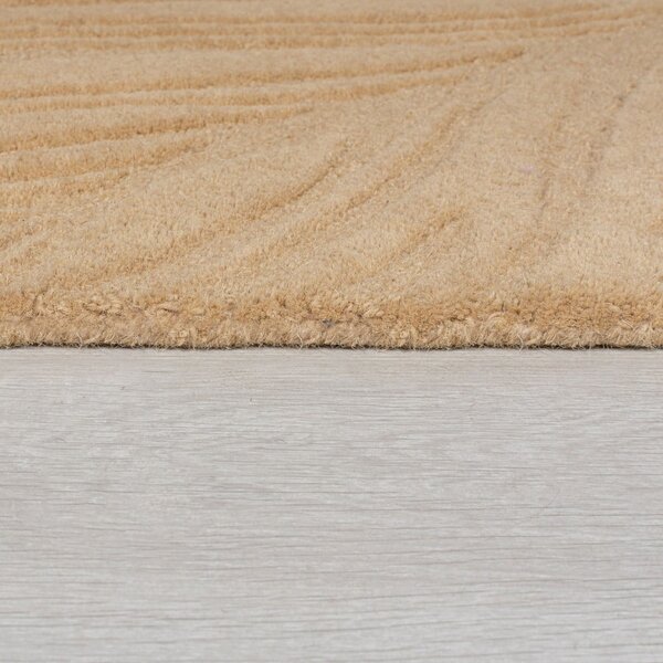 Jasnobrązowy dywan wełniany Flair Rugs Lino Leaf, 160x230 cm