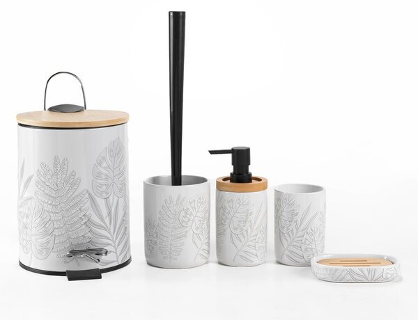 Biała ceramiczna mydelniczka Amber – douceur d'intérieur