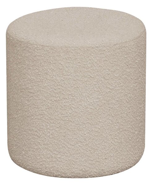 Beżowy puf z materiału bouclé Ejby – House Nordic