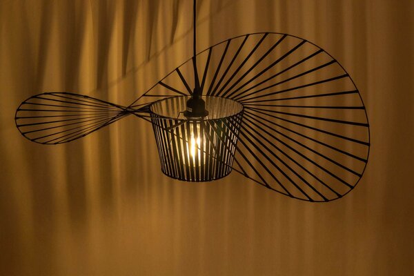 LAMPA WISZĄCA DESIGNERSKA CZARNA SOMBRERO D80