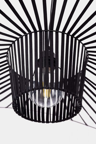 LAMPA WISZĄCA DESIGNERSKA CZARNA SOMBRERO D100