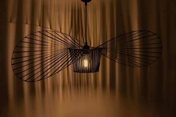 LAMPA WISZĄCA DESIGNERSKA CZARNA SOMBRERO D100