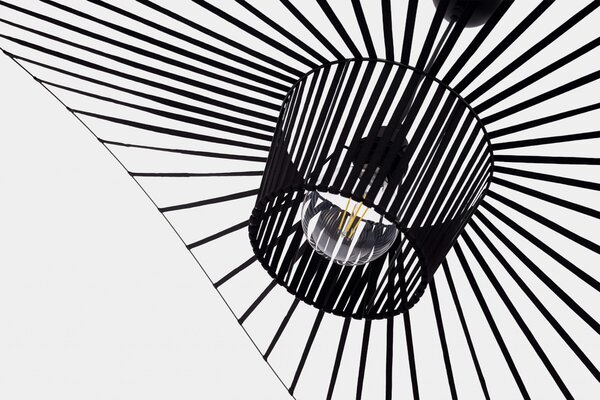 LAMPA WISZĄCA DESIGNERSKA CZARNA SOMBRERO D100