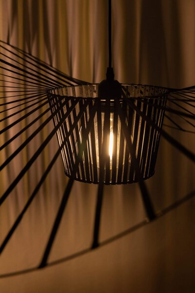 LAMPA WISZĄCA DESIGNERSKA CZARNA SOMBRERO D100
