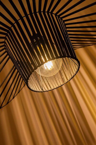 LAMPA WISZĄCA DESIGNERSKA CZARNA SOMBRERO D60