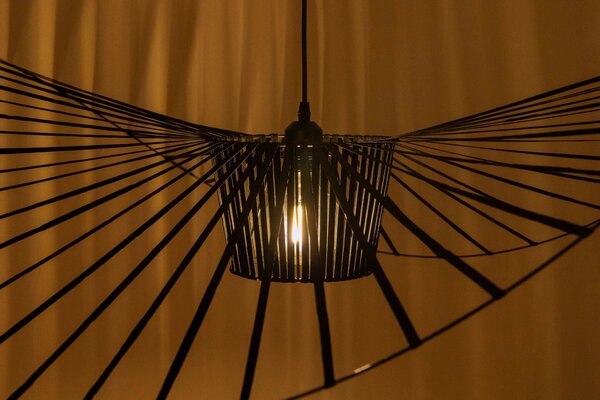 LAMPA WISZĄCA DESIGNERSKA CZARNA SOMBRERO D120