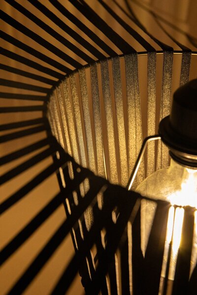 LAMPA WISZĄCA DESIGNERSKA CZARNA SOMBRERO D120