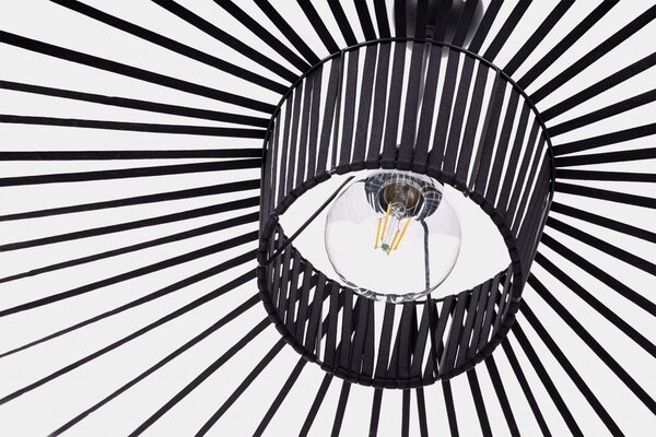 LAMPA WISZĄCA DESIGNERSKA CZARNA SOMBRERO D120