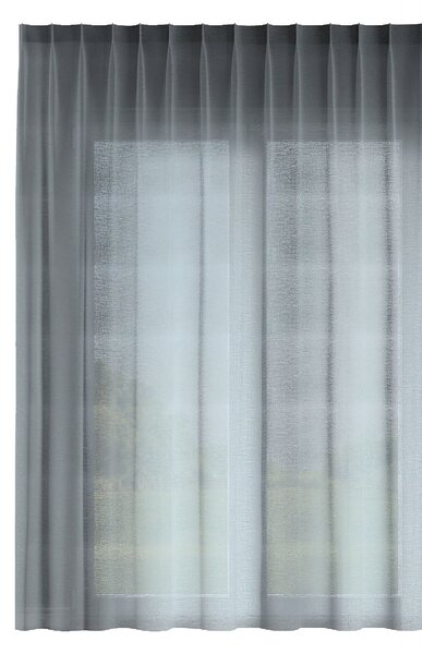 Firana na haczykach flex pojedynczych kolor zielony tkanina półprzezroczysta, strukturalna