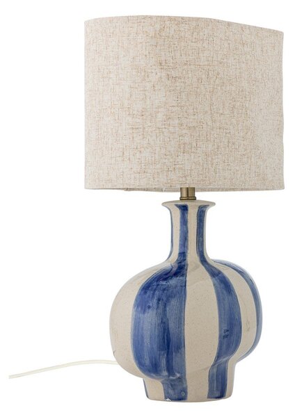 Lampa stołowa ceramiczna z tekstylnym kloszem (wysokość 46 cm) Alida – Bloomingville