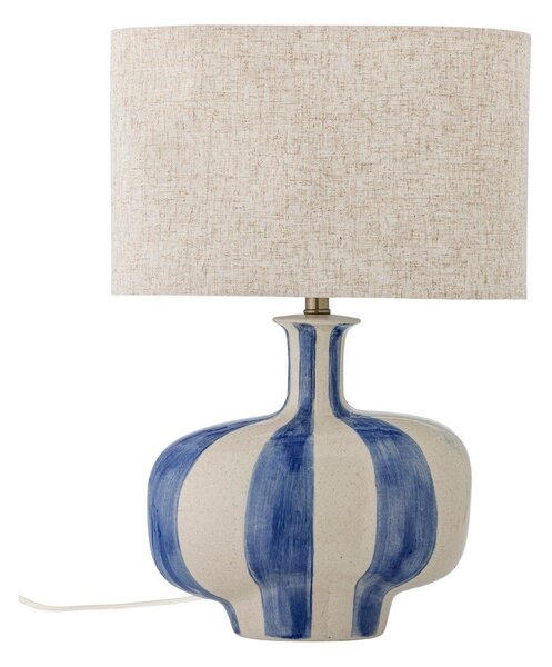 Lampa stołowa ceramiczna z tekstylnym kloszem (wysokość 46 cm) Alida – Bloomingville