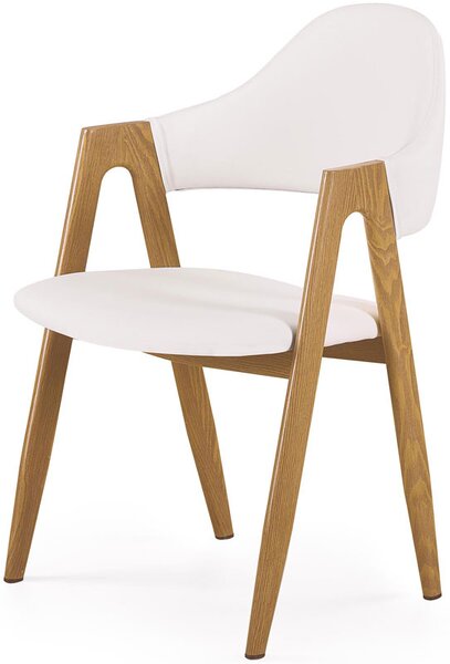 Stylowe krzesło do kuchni ekoskóra K247 - biały
