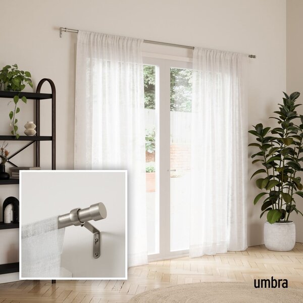 Regulowany karnisz ze stali nierdzewnej 91 - 168 cm Cappa – Umbra