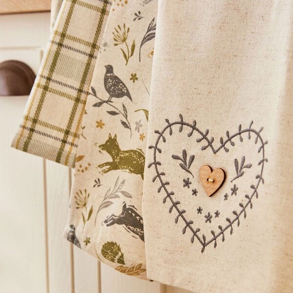 Bawełniane ścierki zestaw 3 szt. 45x65 cm Woodland – Cooksmart ®