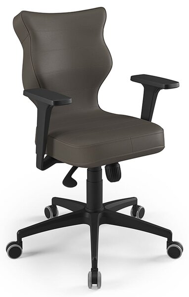 Entelo Ergonomiczne krzesło biurowe Perto Black Vero 03, szare