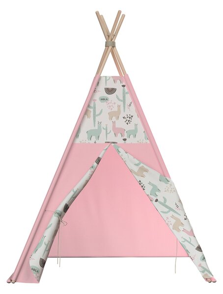 Tipi kolor zielony tkanina wzorzysta