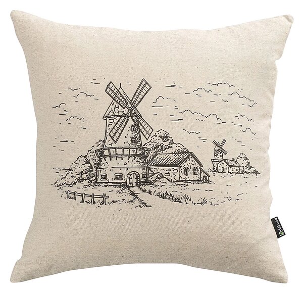 Poszewka na poduszkę Countryside Windmill 45x45 cm