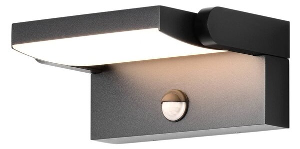 CMD Lampa zewnętrzna z czujnikiem ruchu 9081, czarny, aluminium, nowoczesny