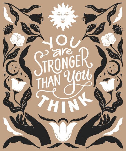 Ilustracja You are stronger than you think, ElenKoss