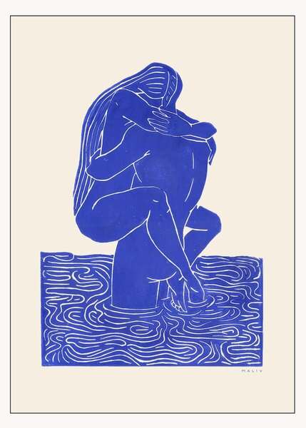 Plakat Maliv Blue