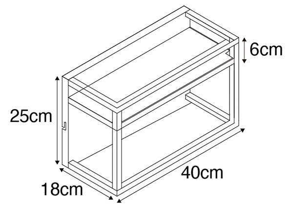 Inteligentny Kinkiet / Lampa scienna czarny ze stojakiem w zestawie 2 WiFi G95 - Cage Rack Oswietlenie wewnetrzne