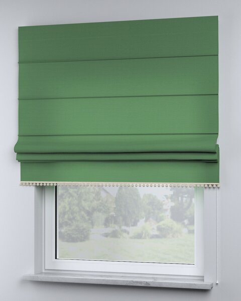 Roleta z pomponikami kolor zielony