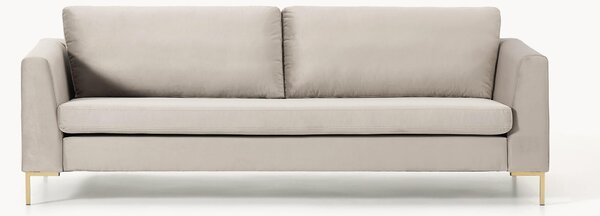 Sofa z aksamitu Luna (3-osobowa)