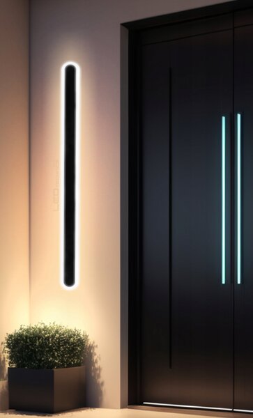 Lampa ścienna elewacyjna Kinkiet zewnętrzny ogrodowy LED 38W 120cm