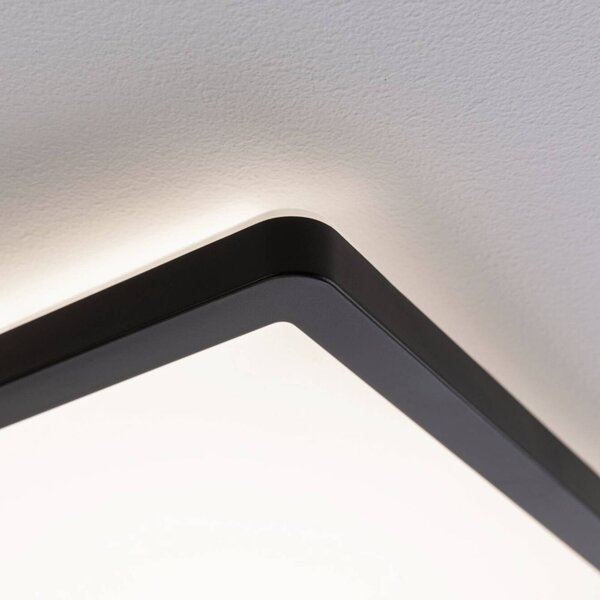 Paulmann Panel LED Atria Shine, możliwość ściemniania, czarny, salon / jadalnia, tworzywo sztuczne, nowoczesny