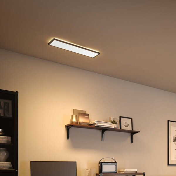 Paulmann Panel LED Atria Shine, możliwość ściemniania, czarny, salon / jadalnia, tworzywo sztuczne, nowoczesny