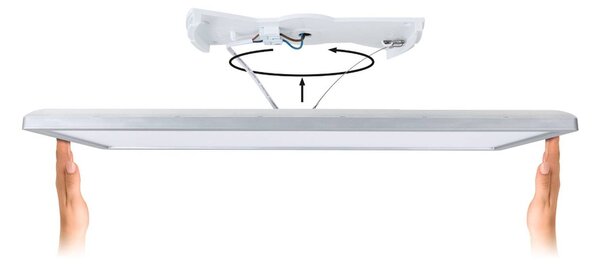 Paulmann Panel LED Atria Shine, możliwość ściemniania, czarny, salon / jadalnia, tworzywo sztuczne, nowoczesny