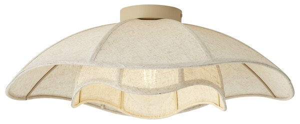 Lampa sufitowa Japandi beżowa tkanina 55 cm - Haru